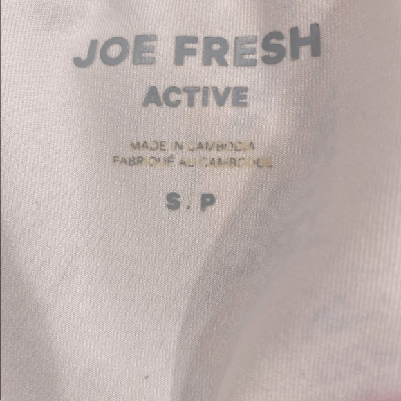 Womens Small Joe Fresh Active Wear White and Black Pattern Zip Up - Picture 5 of 6